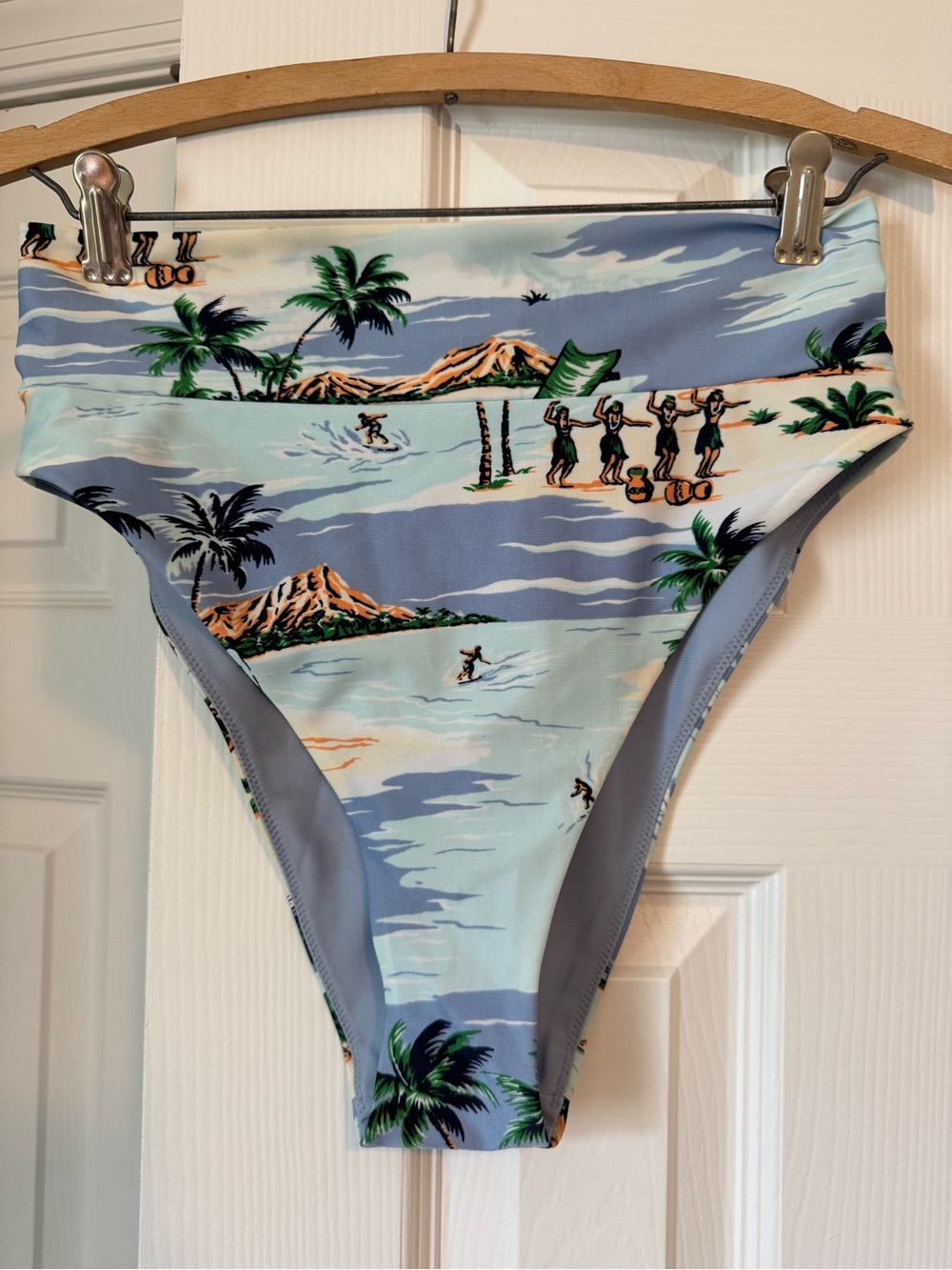 Aerie Tropical/Hawaiian Print High-Waist Bikini - Picture 5 of 7